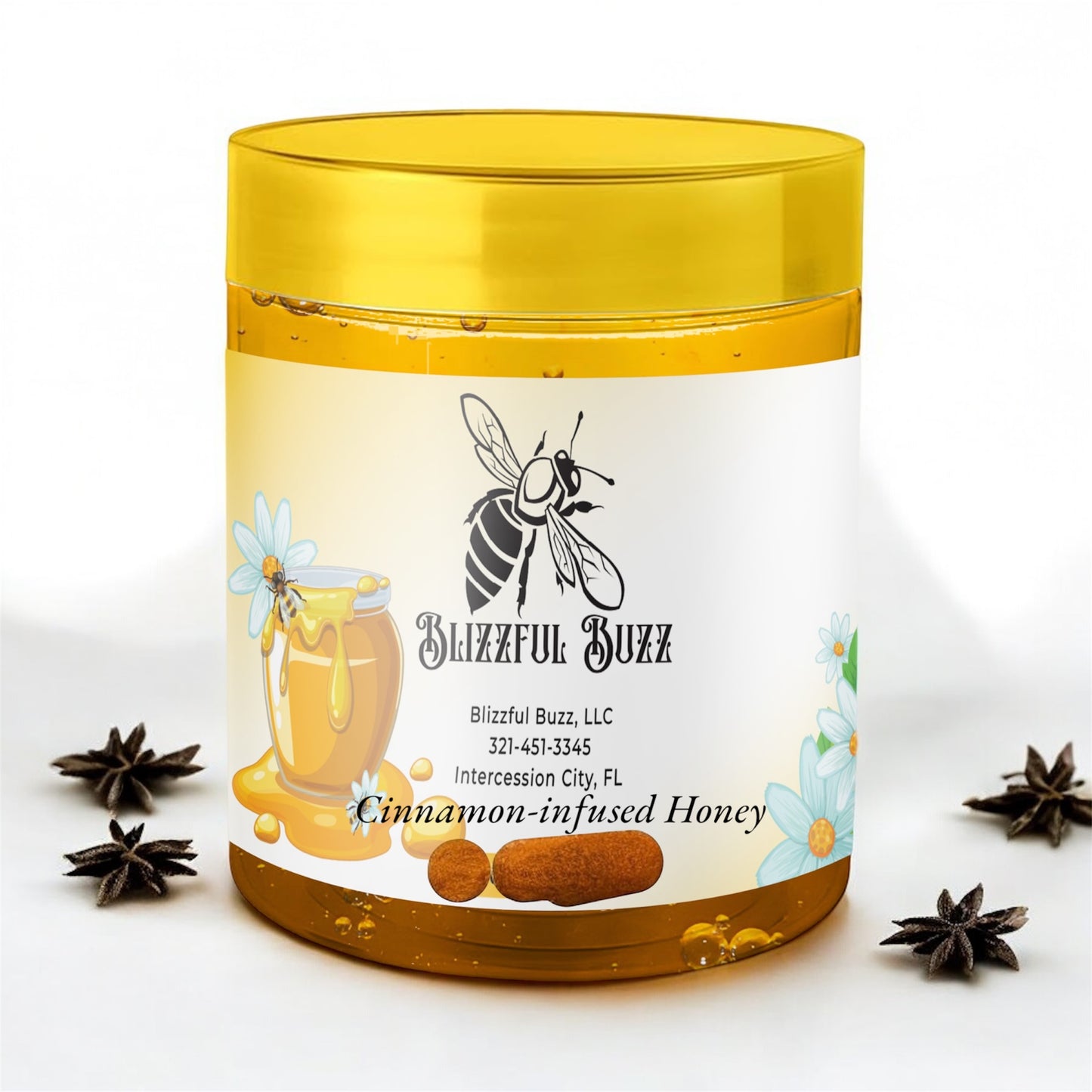Blizzful Buzz Cinnamon Infused Honey