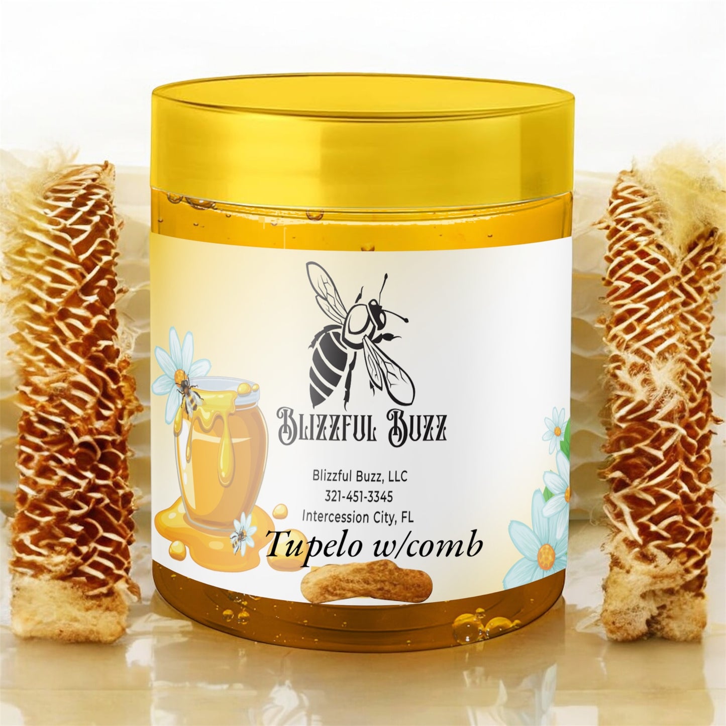 Florida Tupelo Honey With Comb