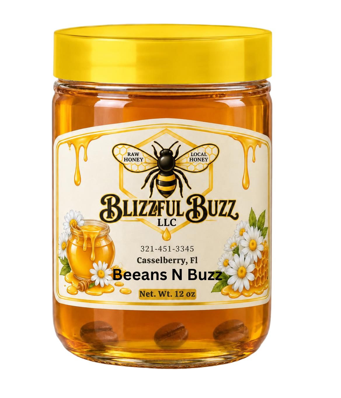 Beeans N Buzz (Coffee Bean infused Honey)