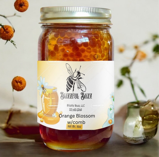 Florida Orange Blossom Honey with Comb