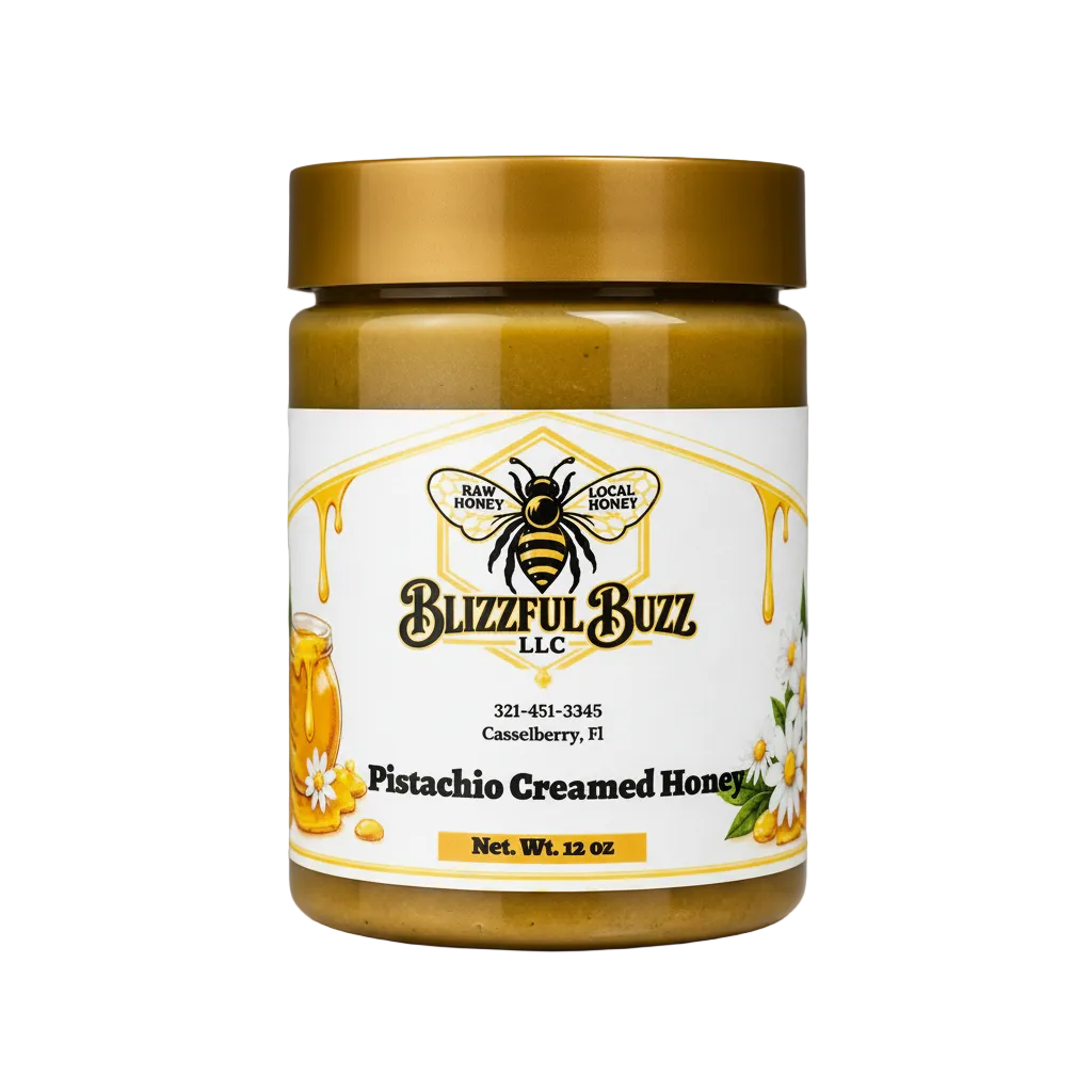 Pistachio Creamed Honey