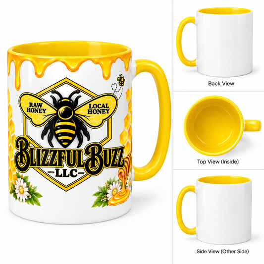 Blizzful Buzz Signature Honey Bee Mug