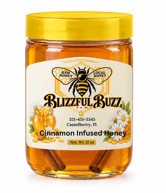 Blizzful Buzz Cinnamon Infused Honey