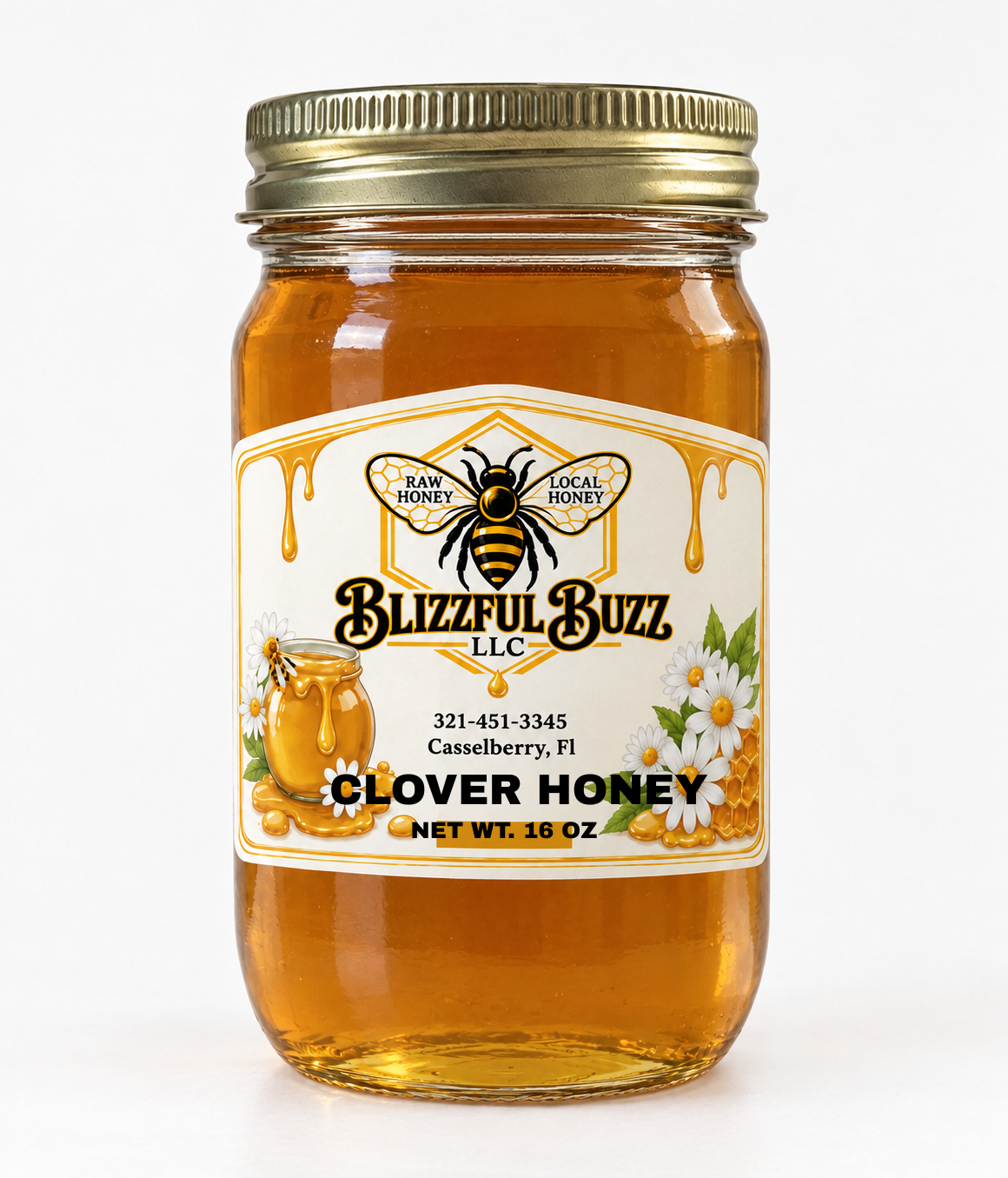 Kansas City Clover Honey | Golden Clover Blossom Honey