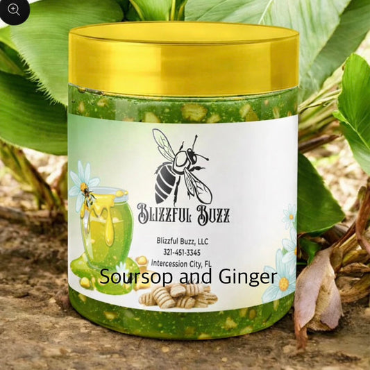 Blizzful Buzz Soursop leaf and Ginger-Infused Honey