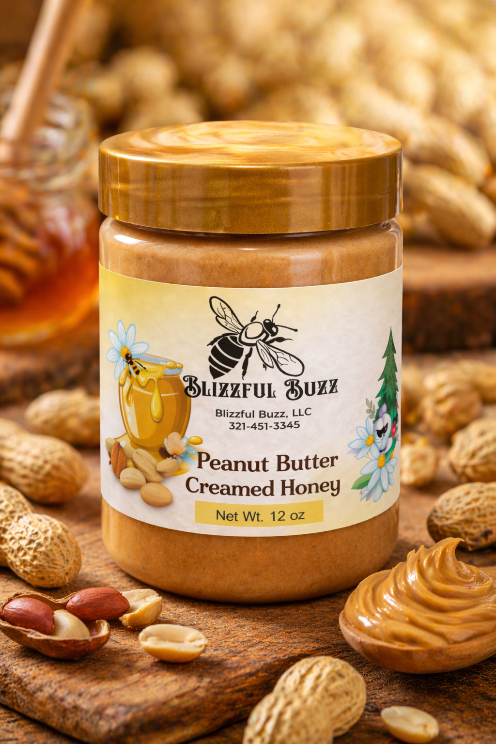 Peanut Butter Creamed Honey