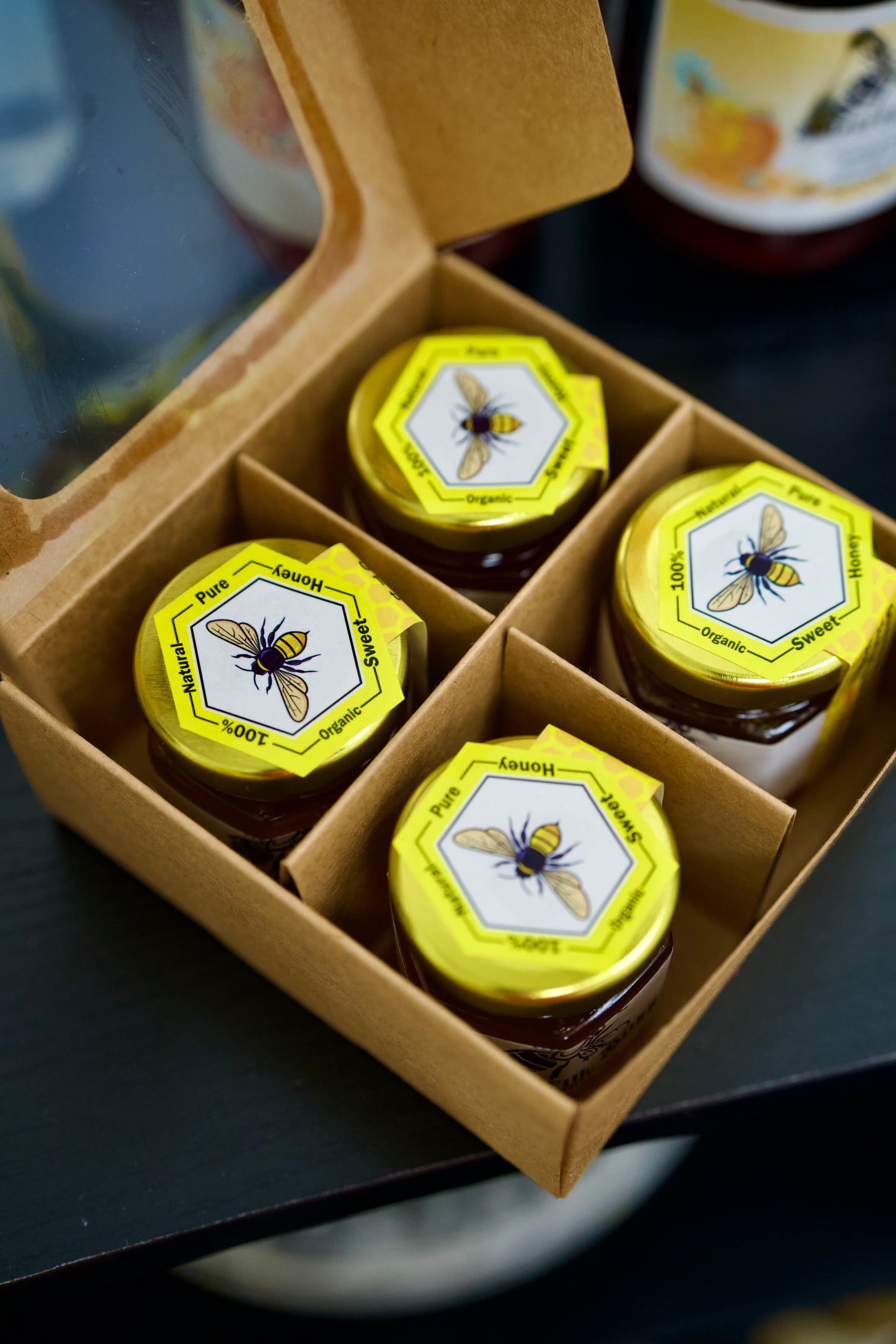 🍯 Mini Honey Flight Collection – 4-Pack Samplers (1.5 oz each)