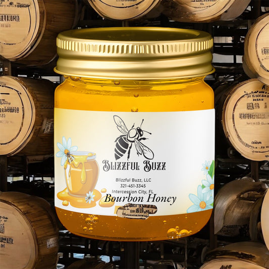 Blizzful Bourbon Infused Honey - 12oz