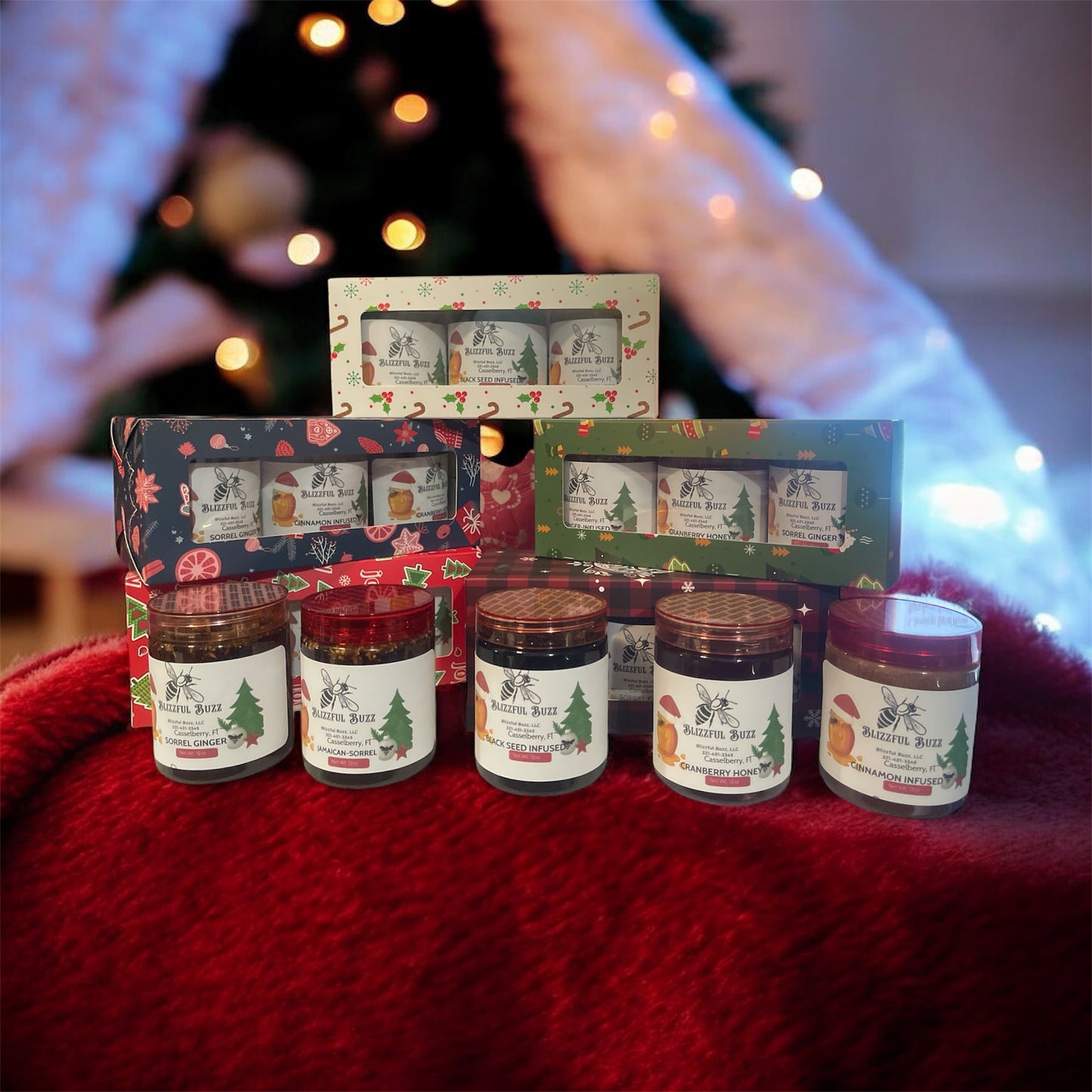 Blizzful Buzz Honey – Christmas 3-Pack Gift Bundles