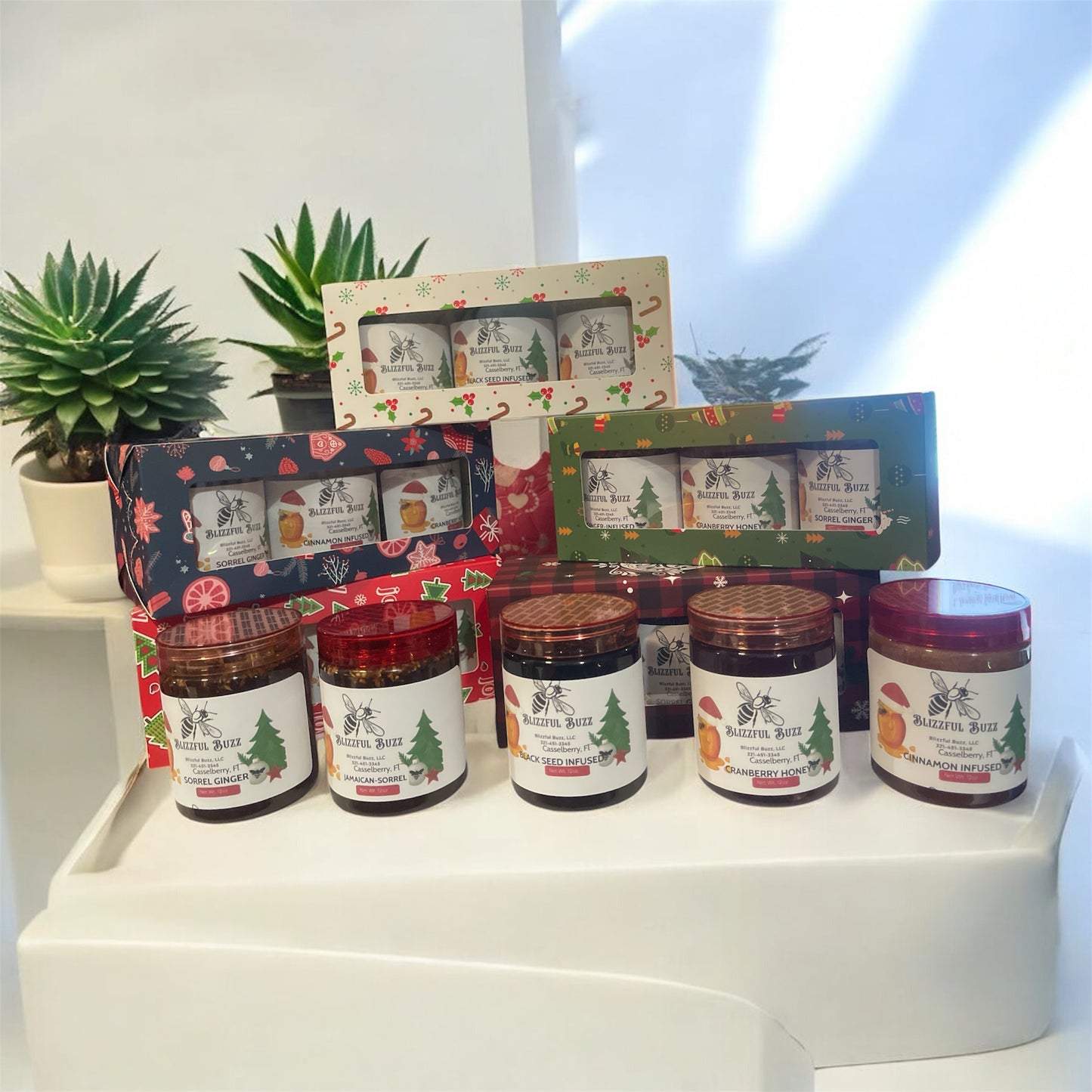 Blizzful Buzz Honey – Christmas 3-Pack Gift Bundles