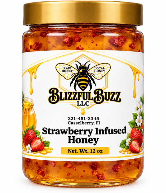 Blizzful Buzz Strawberry Infused Honey