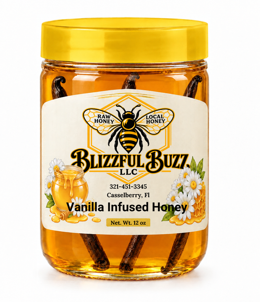 Blizzful Buzz Vanilla Infused Honey